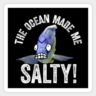 The Ocean Made Me Salty Sticker